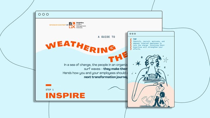 Preview of custom work for Brightline in light blues and orange, custom illos