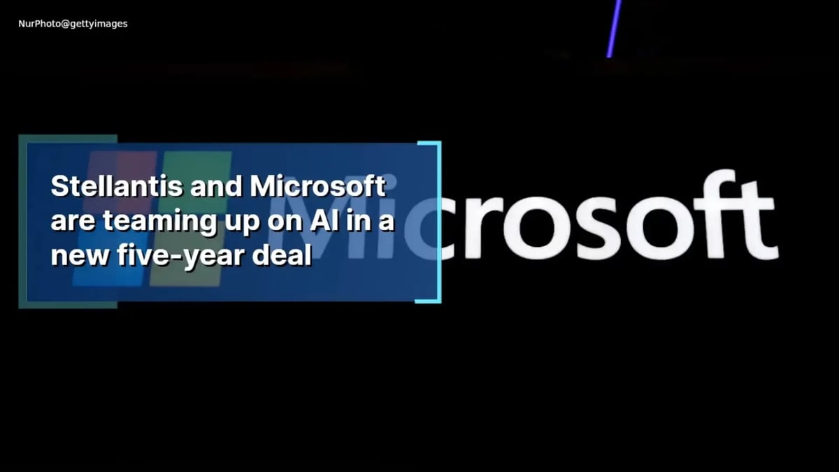 Microsoft and Stellantis hit the gas on AI