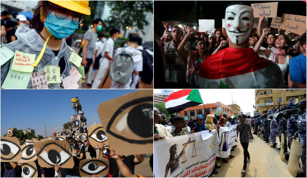 From Sudan to Hong Kong to Chile, what it was like to be one of the protesters of 2019