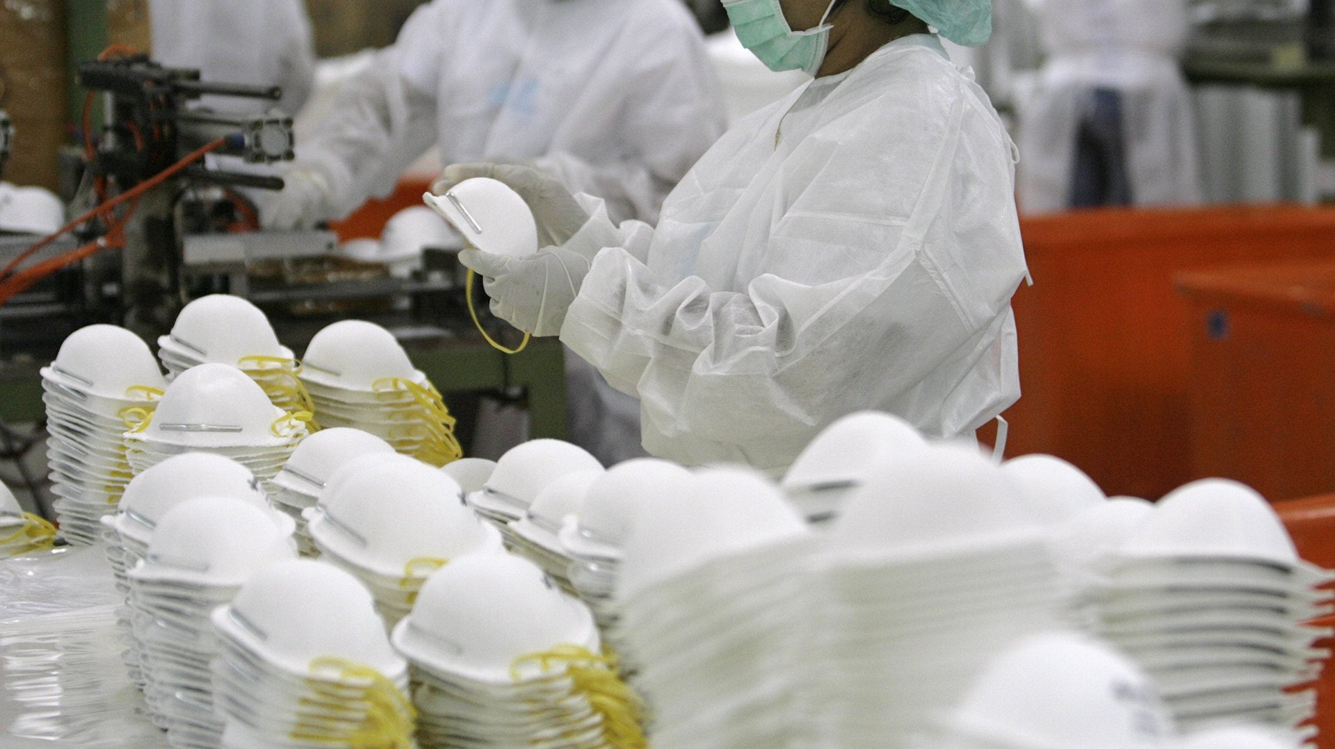 To encourage production, the US government is promising to buy all excess coronavirus masks