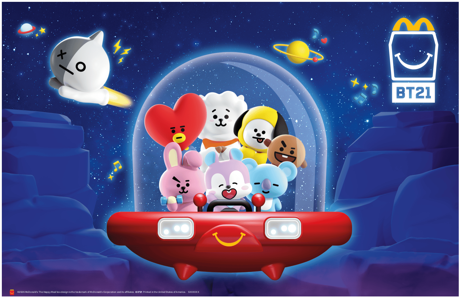 McDonald's introduit les personnages de BT21 inspirés par BTS dans les Happy Meals à partir du 14 juillet.