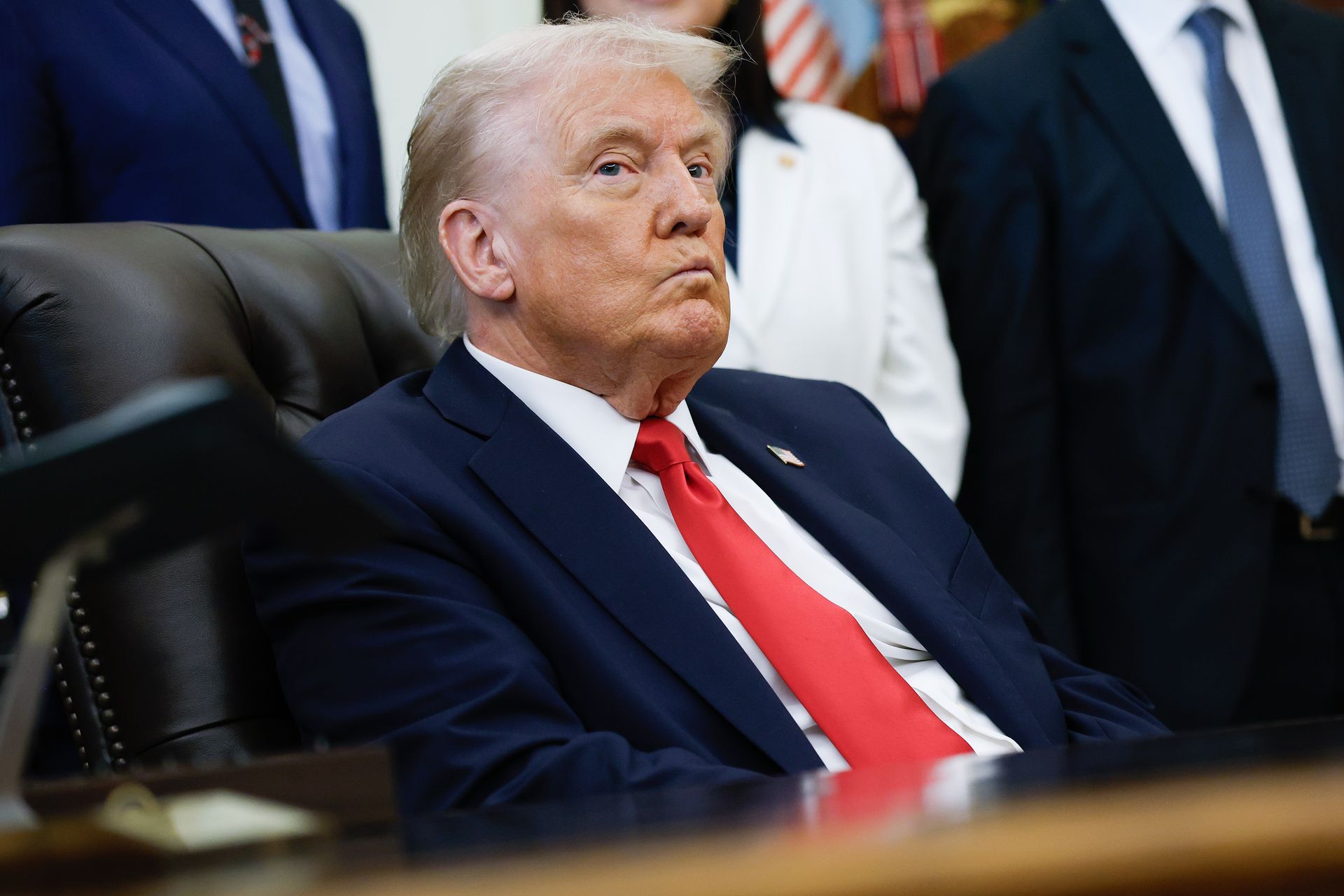 Trump sagt, dass die Zölle, mit denen er China droht, eigentlich nicht 'nachhaltig' sind.