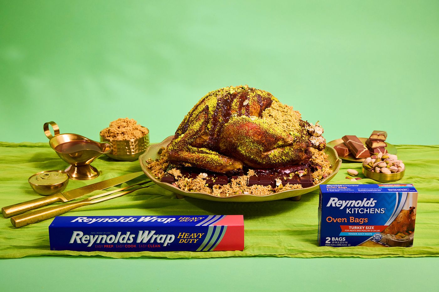 A TikTok Thanksgiving nightmare: Reynolds has created a Dubai Chocolate turkey recipe