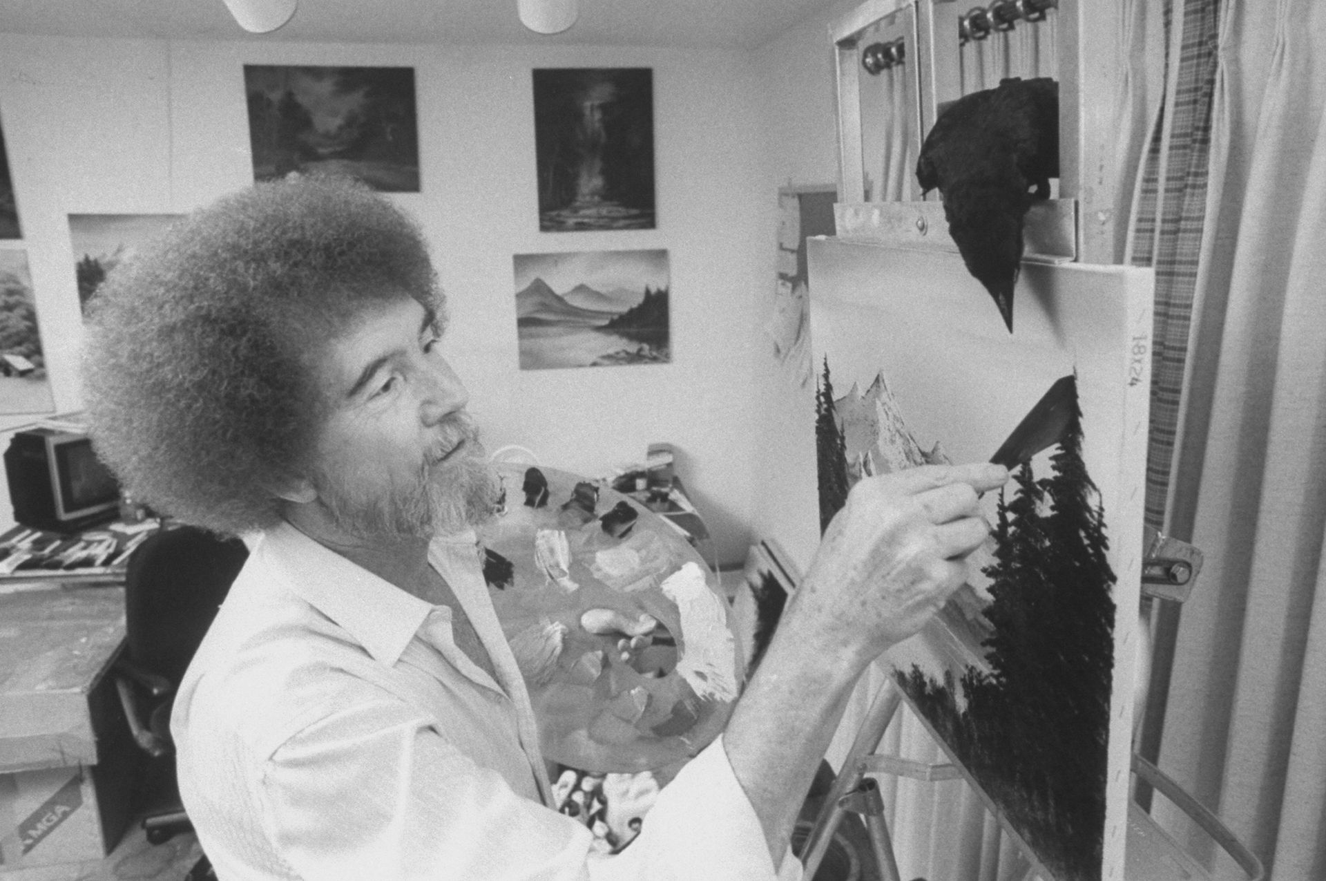 Les ventes de peintures de Bob Ross sont rares. 30 vont bientôt être mises aux enchères.