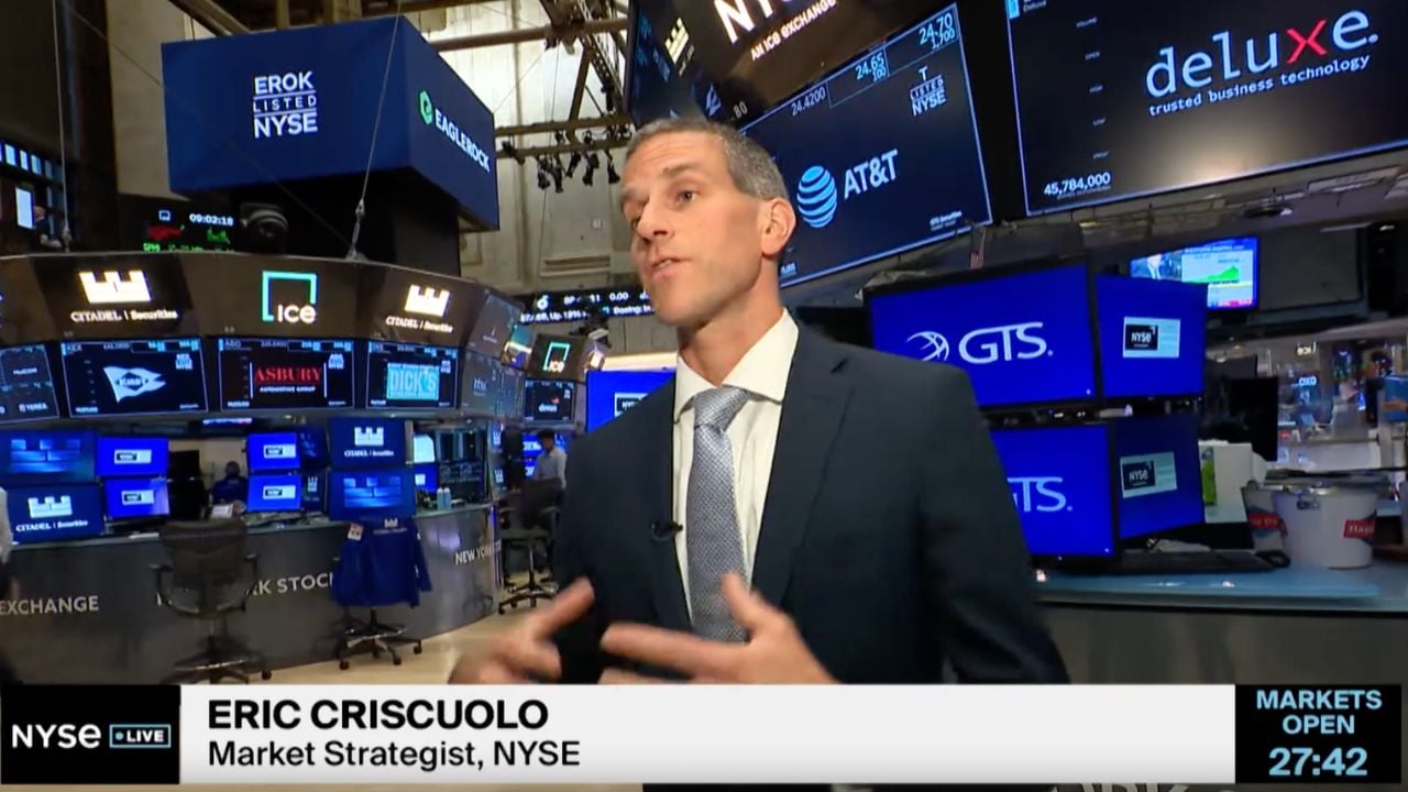 Eric Criscuolo du NYSE parle du plan de la Fed alors que le Brent brut de l'ICE passe sous les 90 $.
