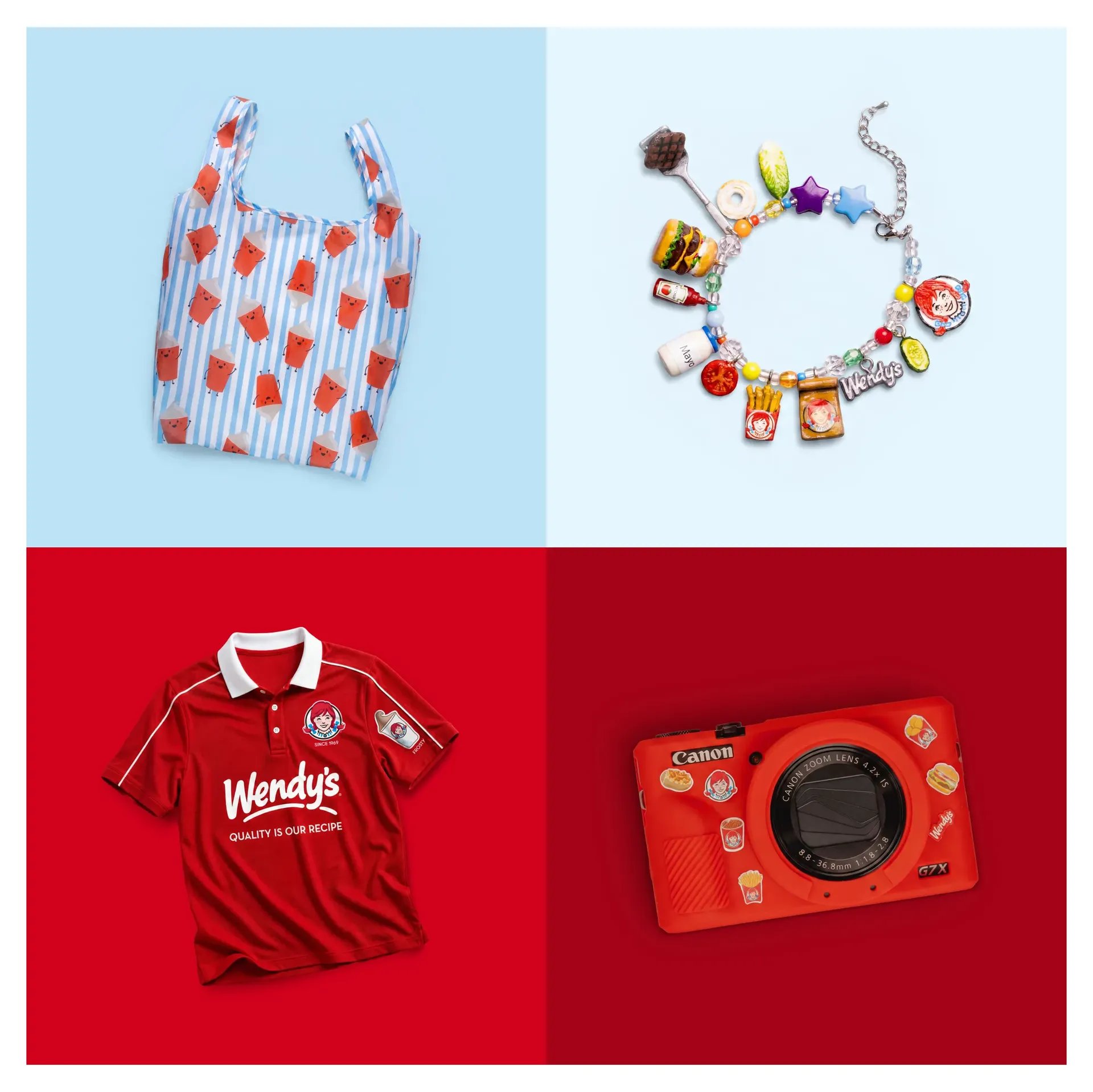 Wendy's offre des distributions exclusives de marchandise gratuite aux membres fidèles pendant 4 semaines.
