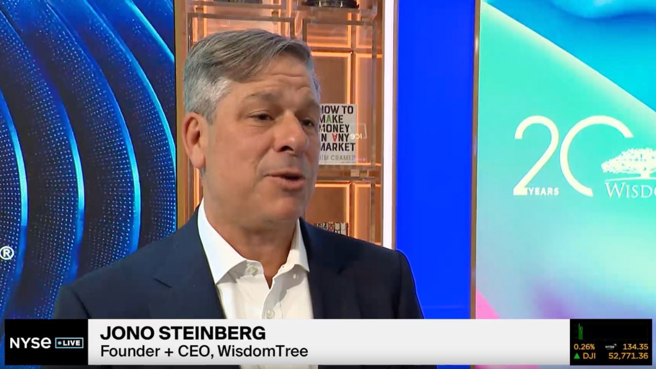 El CEO de WisdomTree, Jono Steinberg, desglosa el enfoque de ‘alfa moderno’ de la firma.
