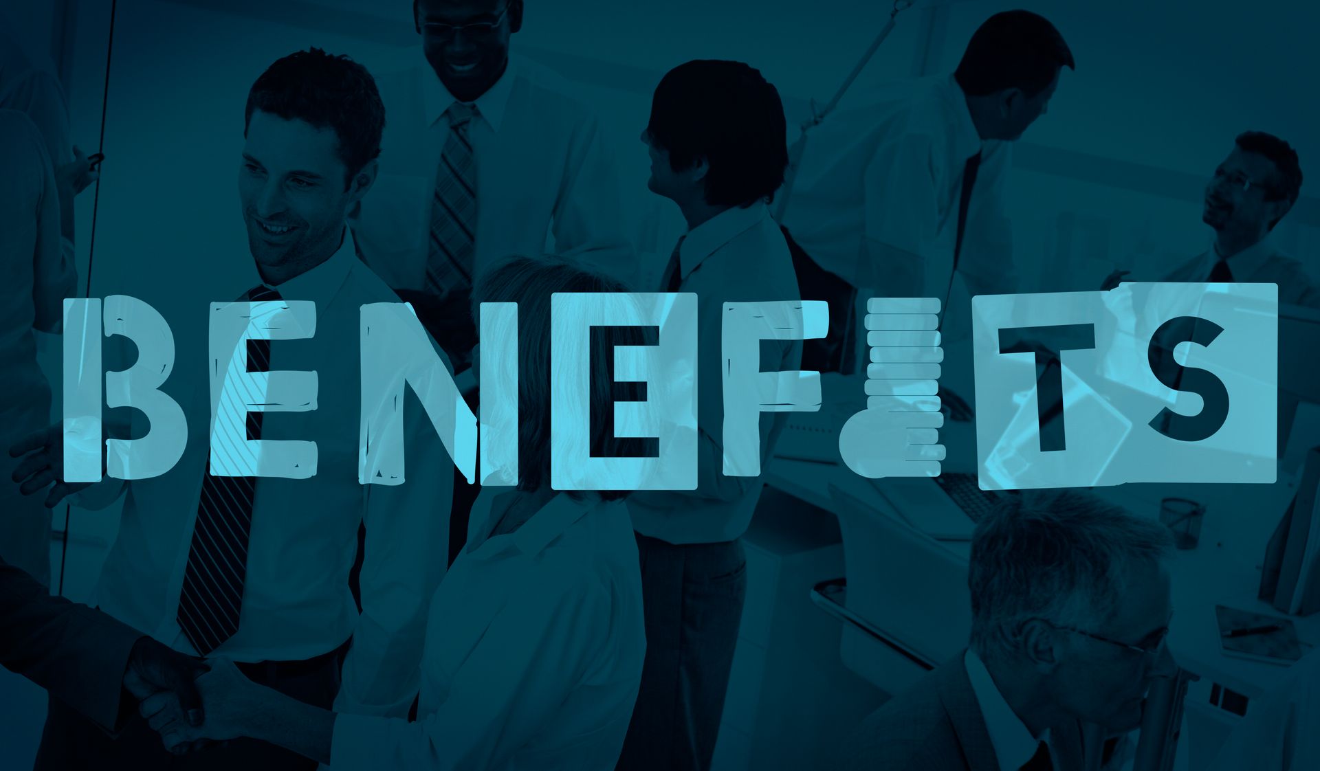 Illustration representing company benefits