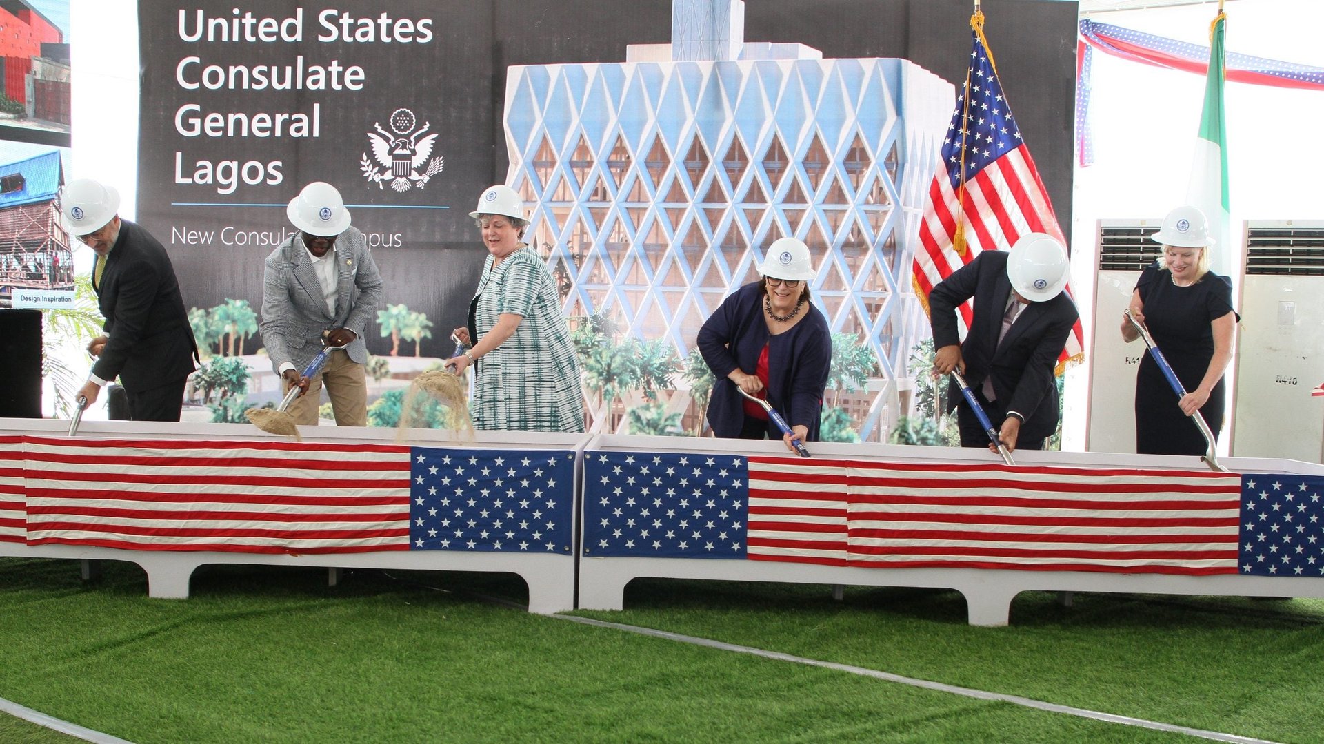 The US is building a new $537 million consulate on reclaimed land in Nigeria