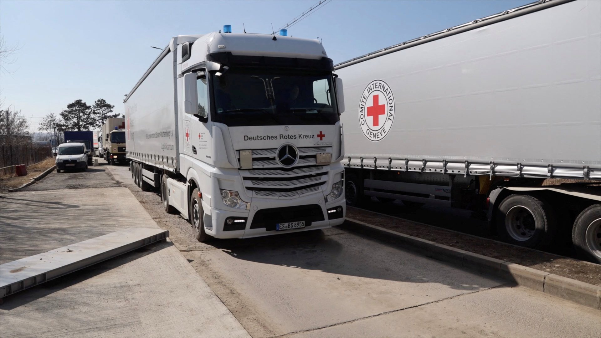 A fleet of volunteer truckers is keeping aid flowing into Ukraine