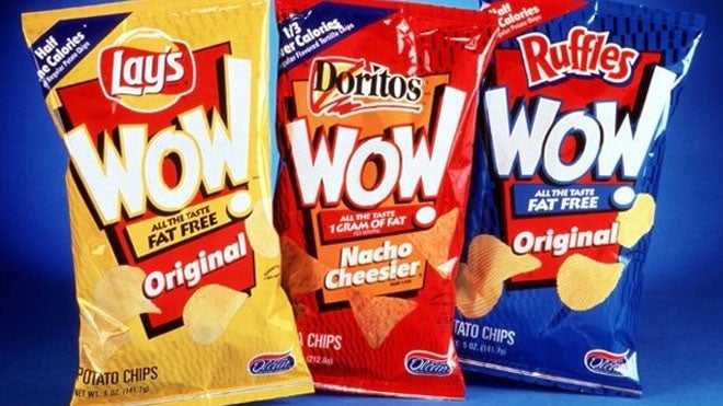 Those gut-wrenching Olestra chips from the ’90s might have been good for us