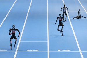 At China's robot Olympics, humanoids stumble forward