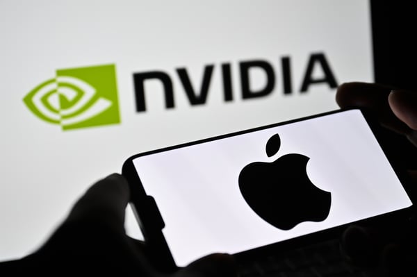 Apple is closing in on Nvidia to be the largest company in the world