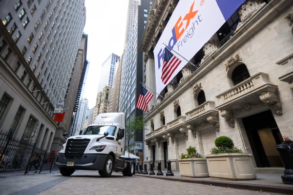 FedEx Freight's first earnings as an independent company showed a steep profit drop