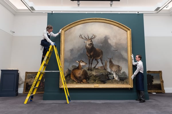 Auction houses are posting their strongest sales in years as AI wealth floods into art